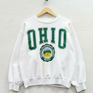 Vintage 90s Ohio Bobcats Crewneck Sweatshirt, Retro Ohio University Shirt Tee